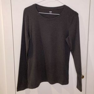 UNIQLO Long-Sleeve Crew Neck T-Shirt